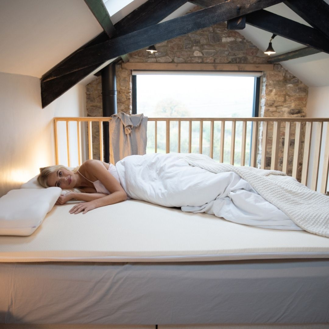 Graphite Latex Mattress Topper - Putnams UK OEKO TEX natural 